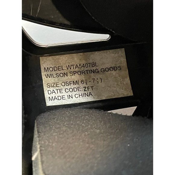 Wilson Sporting Baseball Batting Helmet 6 1/8" - 7 1/2" softball WTA5407BL black - Picture 2 of 10